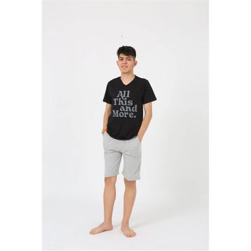 Akbeniz 20377 Siyah Garson Erkek Pijama Takımı
