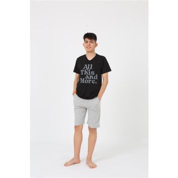 Akbeniz 20377 Siyah Garson Erkek Pijama Takımı