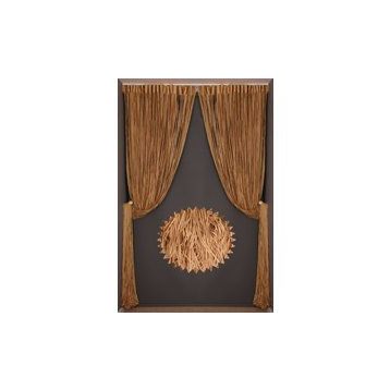 Akça Tekstil 300x280 cm Gold Düz Model Hazır İp Perde