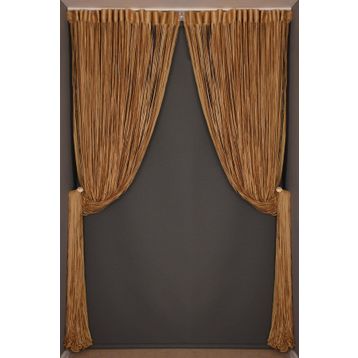 Akça Tekstil 300x280 cm Gold Düz Model Hazır İp Perde