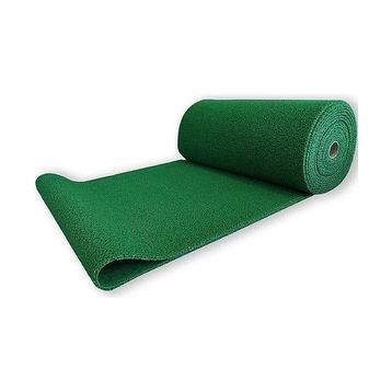 Akçadırcı 14 mm 100 x 100 cm Kaymaz Taban Yeşil Plastik Kıvırcık Paspas