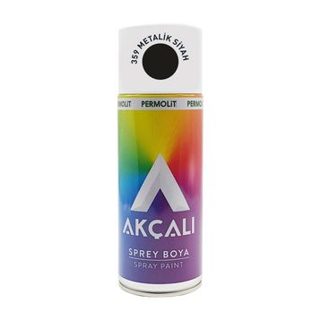 Akçalı 359 Metalik Siyah Sprey Boya
