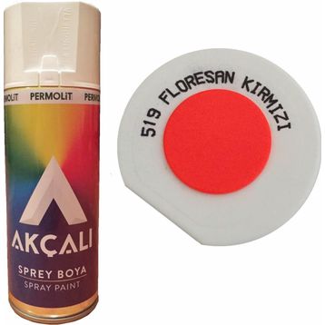 Akçalı 519 Floresan Kırmızı Sprey Boya