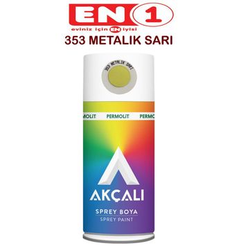 Akçalı Metalik Sarı 353 Sprey Boya