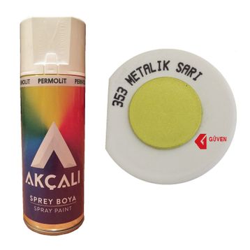 Akçalı Metalik Sarı 353 Sprey Boya