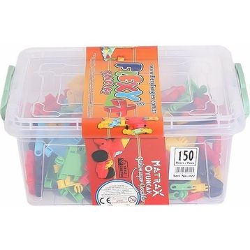 Akçiçek Oyuncak 1225 150 Parça Flexy Tangles Bloklar