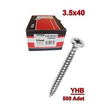 Akdeniz 3,5x40 mm Sunta Vidası