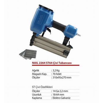 Akdeniz NAIL 2264 Çivi Çakma Tabancası