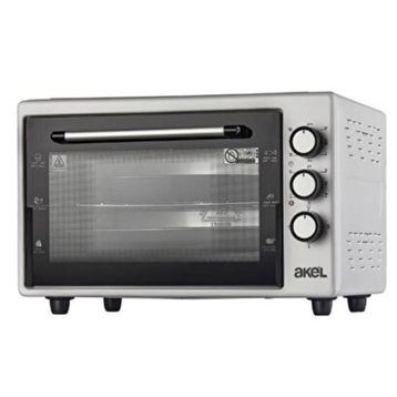 Akel AF380 Termostatlı Saatli Gri Midi Fırın