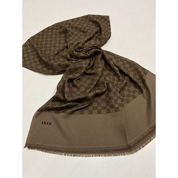 Aker 1090100 75x190 cm Elegance Monogram Şal