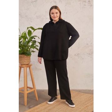 Aker Ekru Beli Lastikli Örme Pantolon