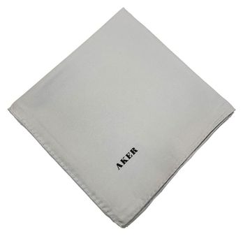 Aker Twill Gümüş 971 Düz İpek Eşarp