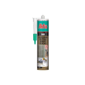 Akfix 100D Beyaz 310 ml Duşakabin Silikonu