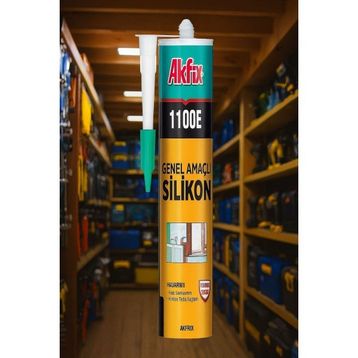 Akfix 1100E 280 gr Şeffaf Genel Amaçlı Silikon