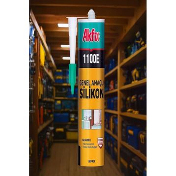 Akfix 1100E 280 gr Şeffaf Genel Amaçlı Silikon