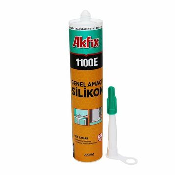 Akfix 1100E 280 gr Şeffaf Genel Amaçlı Silikon