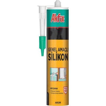 Akfix 1100E 280 gr Şeffaf Genel Amaçlı Silikon