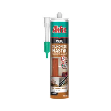 Akfix AA016 AS606 280 ml Gri Silikonize Akrilik Mastik