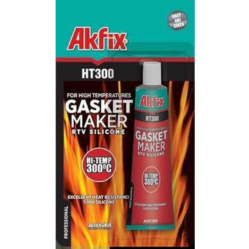Akfix HT300 Kırmızı 50 gr Isıya Dayanıklı Sıvı Conta