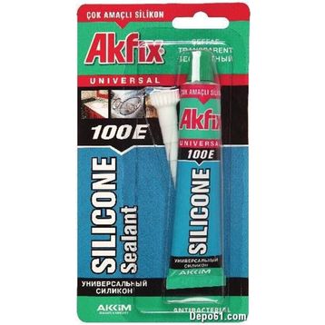 Akfix SA-111 Genel Amaçlı 50 ml Şeffaf Tüp Silikon
