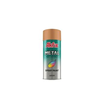 Akfix SP423086 400 ml Metal Mat Bronz Altın Efekt Akrilik Sprey Boya