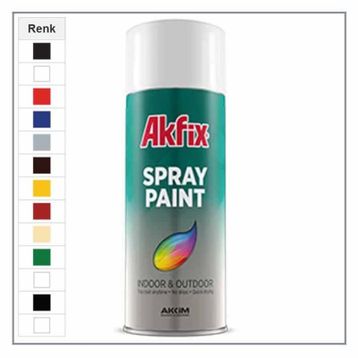 Akfix SP423215 400 ml İnox Çelik Efekt Sprey Boya