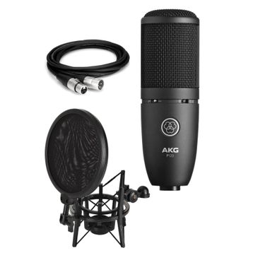 AKG Perception P120 Ses Kartı + Stand + Filtre Kablo + Mikrofon Full Set