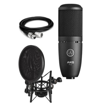AKG Perception P120 Ses Kartı + Stand + Filtre Kablo + Mikrofon Full Set