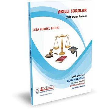 Akıllı Sorular Ceza Hukuku Bilgisi - İlkumut Açıköğretim Yayınları