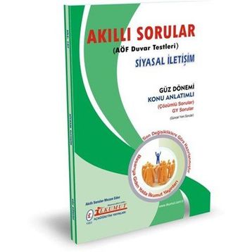 Akıllı Sorular Siyasal İletişim - İlkumut Açıköğretim Yayınları