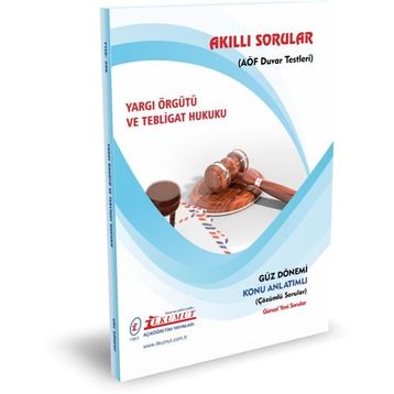 Akıllı Sorular Yargı Örgütü ve Tebligat Hukuku - İlkumut Açıköğretim Yayınları