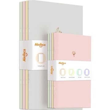 AKILLICA Soft Pastel 8'li Defter Set