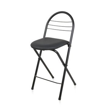 Akın Lüx 79x44x35 cm Siyah Döşemeli Katlanır Sandalye