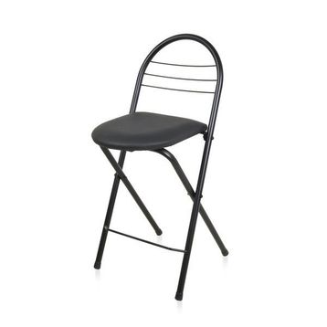 Akın Lüx 79x44x35 cm Siyah Döşemeli Katlanır Sandalye