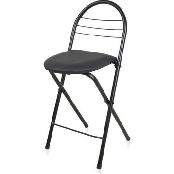 Akın Lüx 79x44x35 cm Siyah Döşemeli Katlanır Sandalye