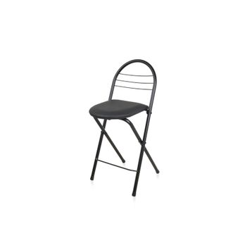 Akın Lüx 79x44x35 cm Siyah Döşemeli Katlanır Sandalye