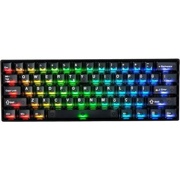 Akko Monsgeek FUN60 Pro Shine-Through Black Hall Effect Manyetik Switch ARGB Kablosuz Hotswap Mekanik Gaming Klavye