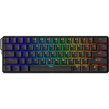 Akko Monsgeek FUN60 Ultra Shine-Through Black TMR Hall Effect Manyetik Switch ARGB Kablosuz Hotswap Mekanik Gaming Klavye