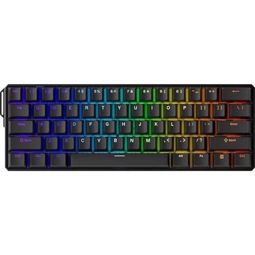 Akko Monsgeek FUN60 Ultra Shine-Through Black TMR Hall Effect Manyetik Switch ARGB Kablosuz Hotswap Mekanik Gaming Klavye