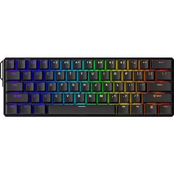 Akko Monsgeek FUN60 Ultra Shine-Through Black TMR Hall Effect Manyetik Switch ARGB Kablosuz Hotswap Mekanik Gaming Klavye