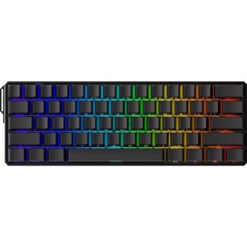 Akko Monsgeek FUN60 Ultra Shine-Through Black TMR Hall Effect Manyetik Switch ARGB Kablosuz Hotswap Mekanik Gaming Klavye