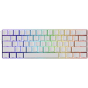 Akko Monsgeek FUN60 Ultra Shine-Through White Hall Effect Manyetik Switch ARGB Kablosuz Hotswap Mekanik Gaming Klavye