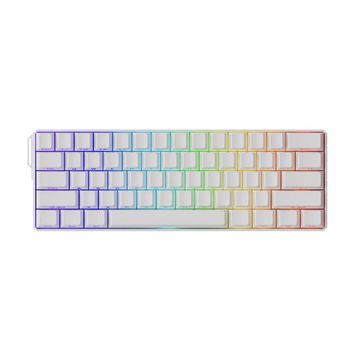 Akko Monsgeek FUN60 Ultra Shine-Through White Hall Effect Manyetik Switch ARGB Kablosuz Hotswap Mekanik Gaming Klavye
