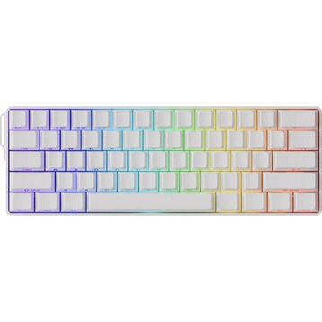 Akko Monsgeek FUN60 Ultra Shine-Through White Hall Effect Manyetik Switch ARGB Kablosuz Hotswap Mekanik Gaming Klavye