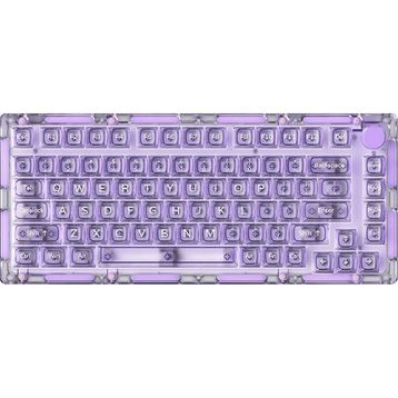 Akko MONSGEEK ICE75 Clear Purple RGB Kablosuz Hotswap Mekanik Gaming Klavye