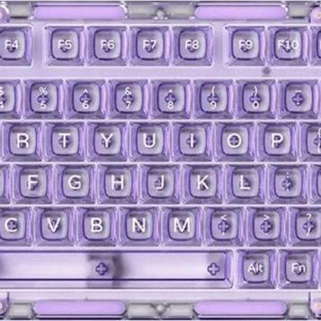 Akko MONSGEEK ICE75 Clear Purple RGB Kablosuz Hotswap Mekanik Gaming Klavye