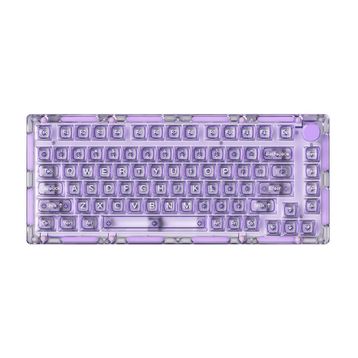 Akko MONSGEEK ICE75 Clear Purple RGB Kablosuz Hotswap Mekanik Gaming Klavye