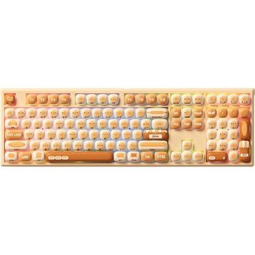 Akko Monsgeek MG108B Bun Wonderland Kahverengi RGB Kablosuz Hotswap Mekanik Gaming Klavye