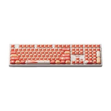 AKKO MONSGEEK MG108B Bunny Apple Kırmızı Beyaz RGB Kablosuz Hotswap Mekanik Gaming Klavye