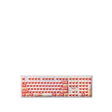 AKKO MONSGEEK MG108B Bunny Apple Kırmızı Beyaz RGB Kablosuz Hotswap Mekanik Gaming Klavye